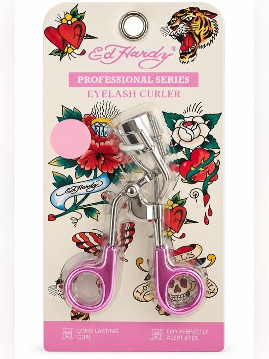Ed Hardy Other - Ed Hardy Pink and Silver Professional Series Eyelash Curler